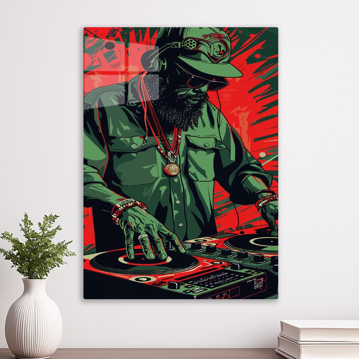 painting DJ disc jockey