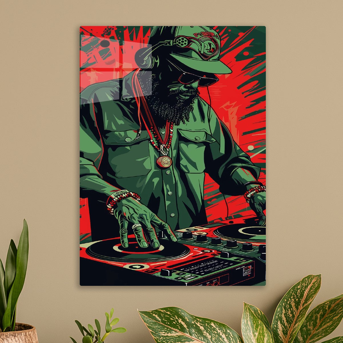 painting DJ disc jockey
