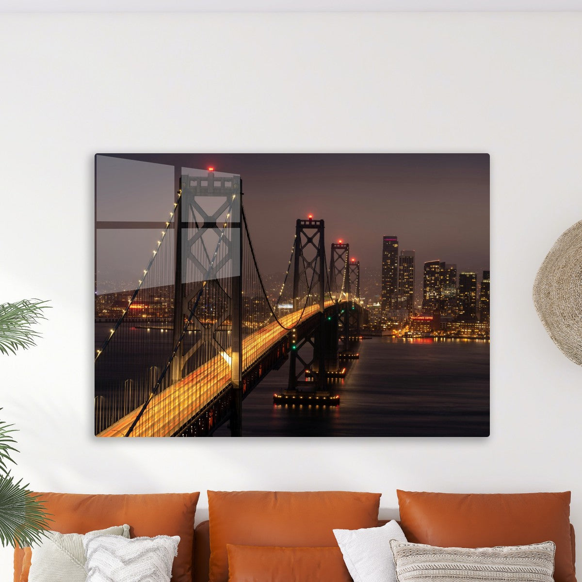 Bridge night sky view 