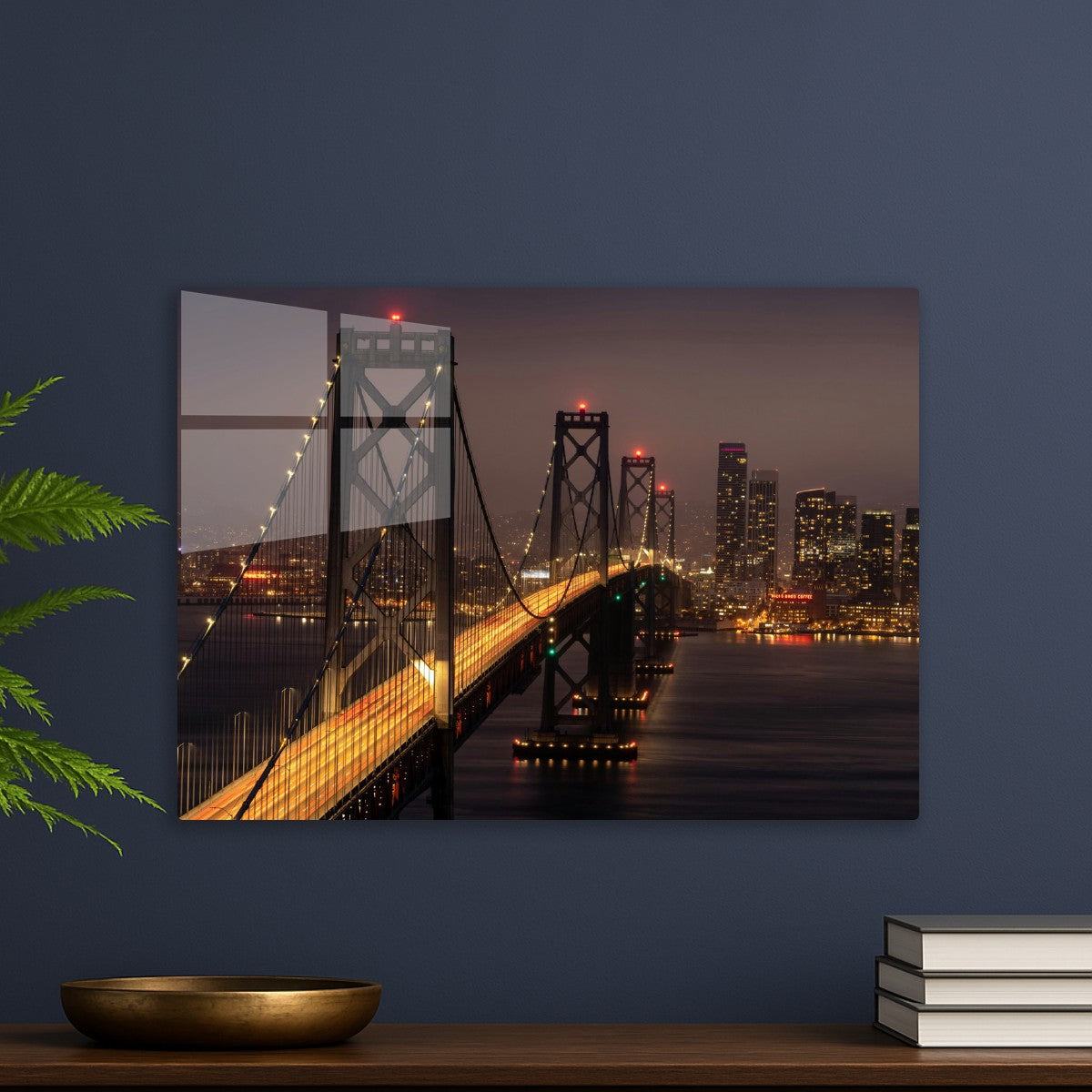 Bridge night sky view 