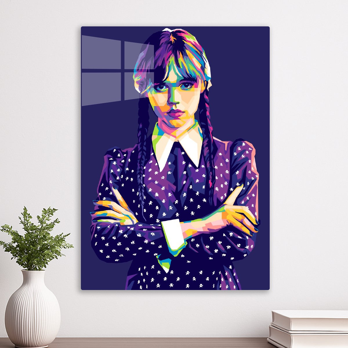 Wednesday Friday Addams pop art