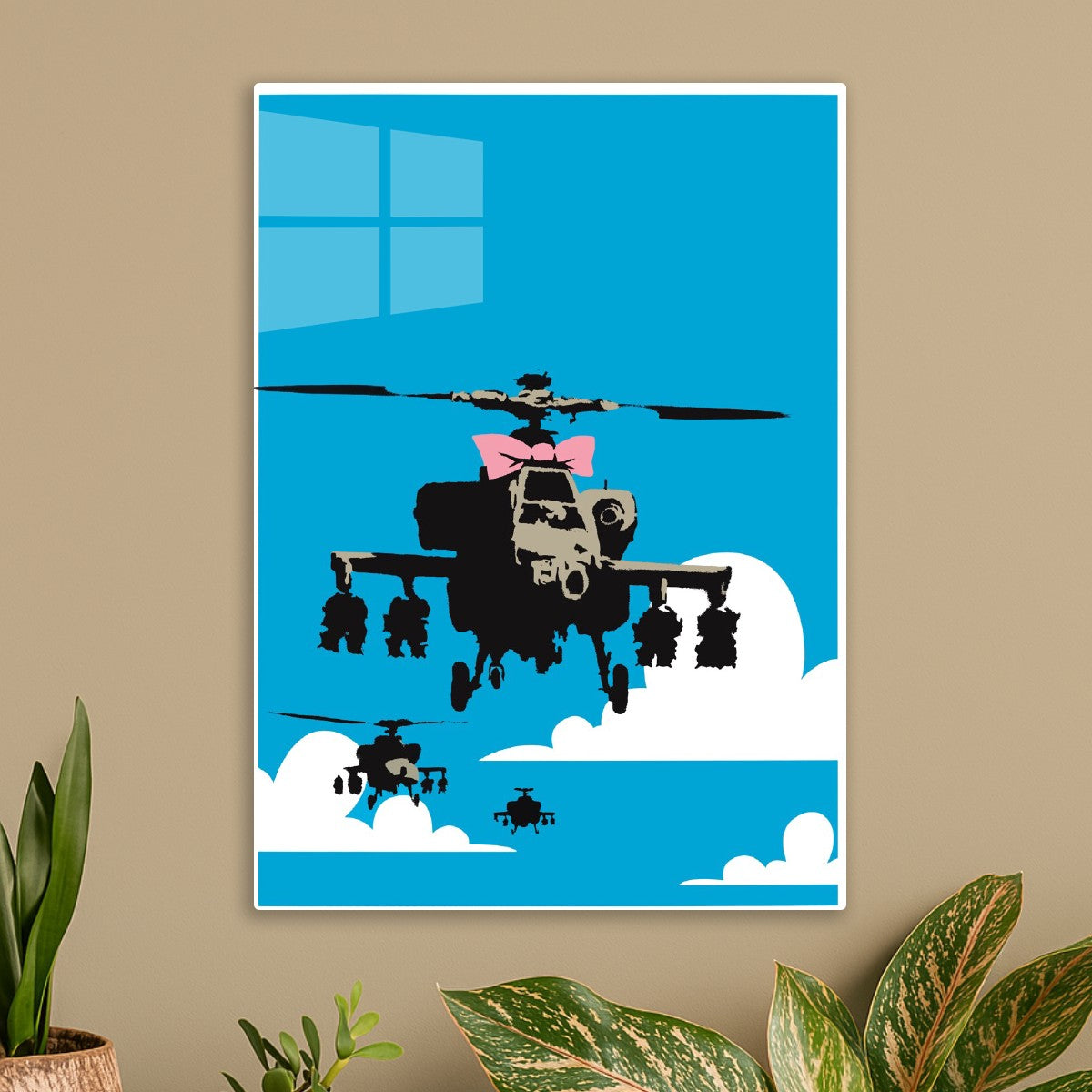 Banksy Happy Helicopter