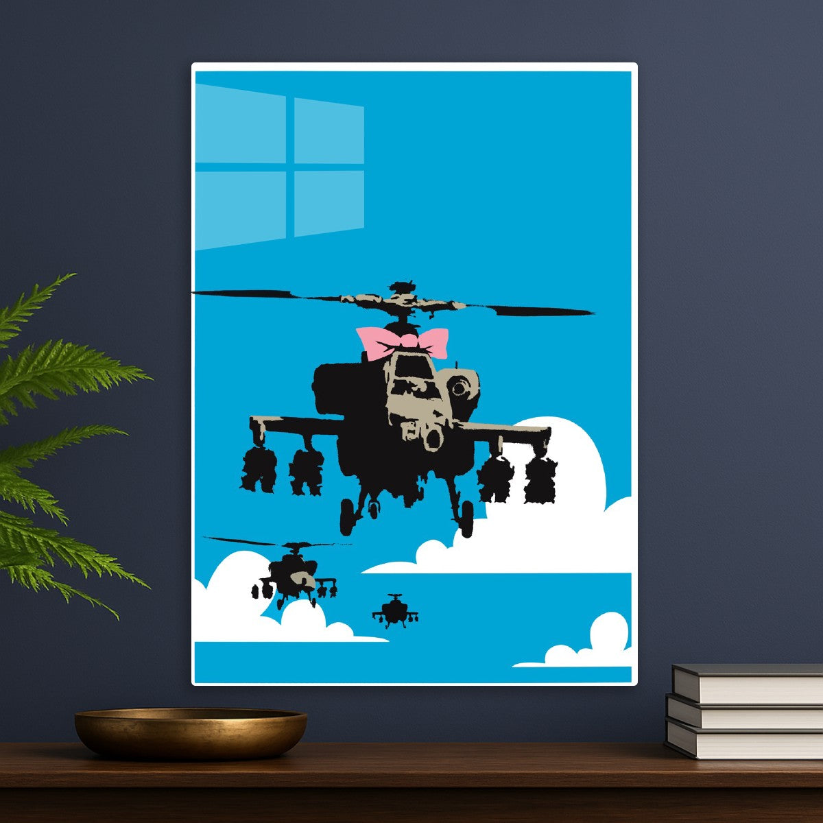 Banksy Happy Helicopter