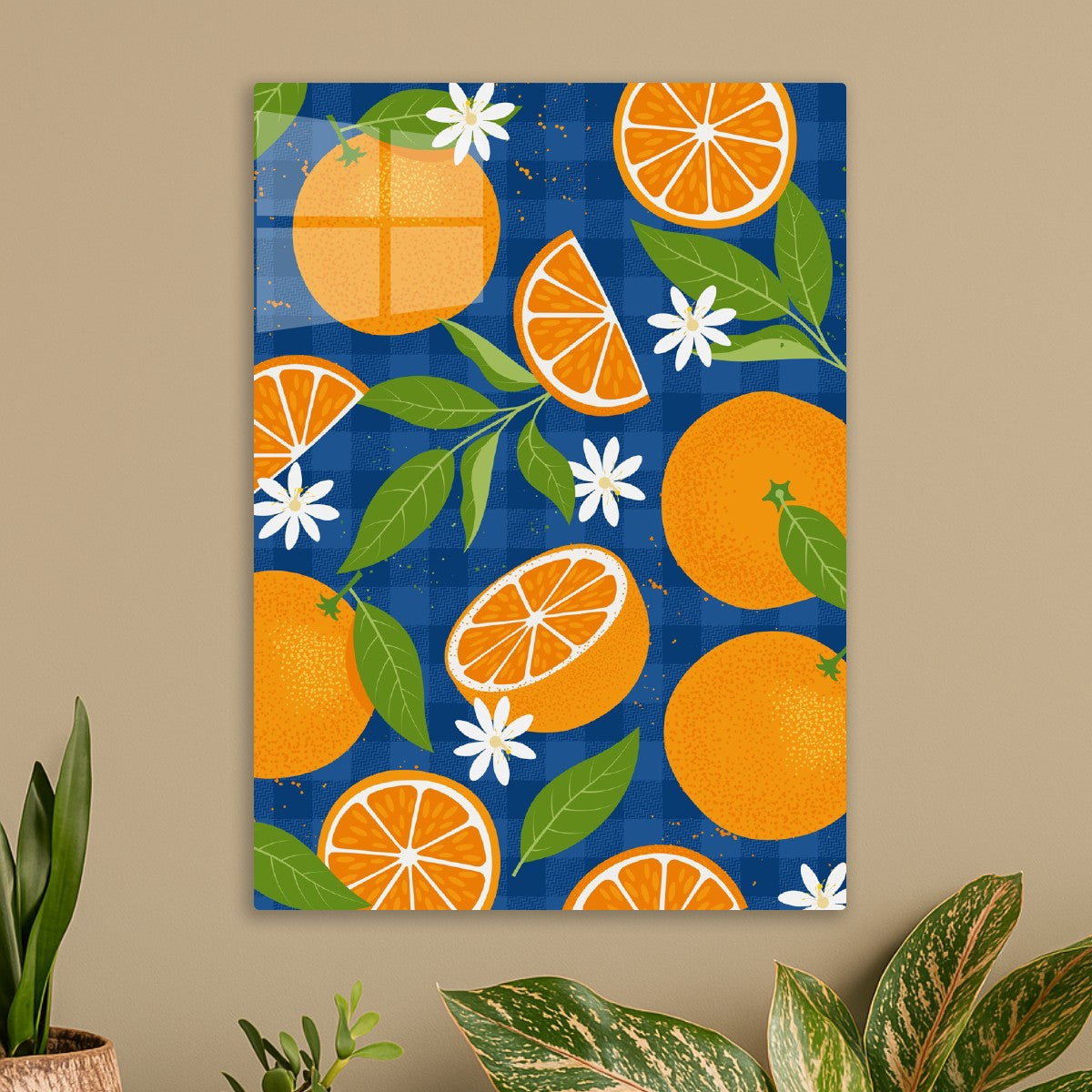 Blue and Orange leaf