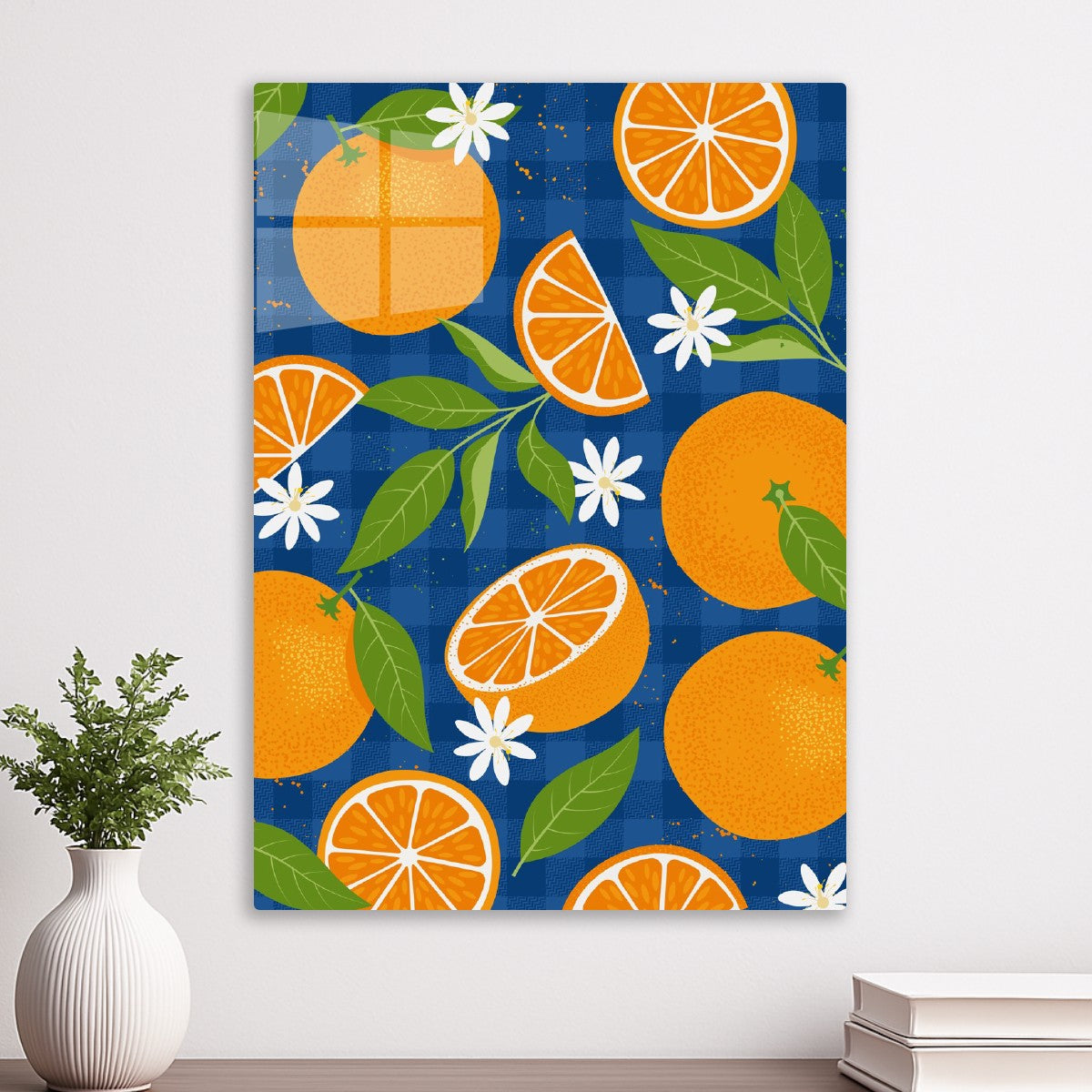 Blue and Orange leaf