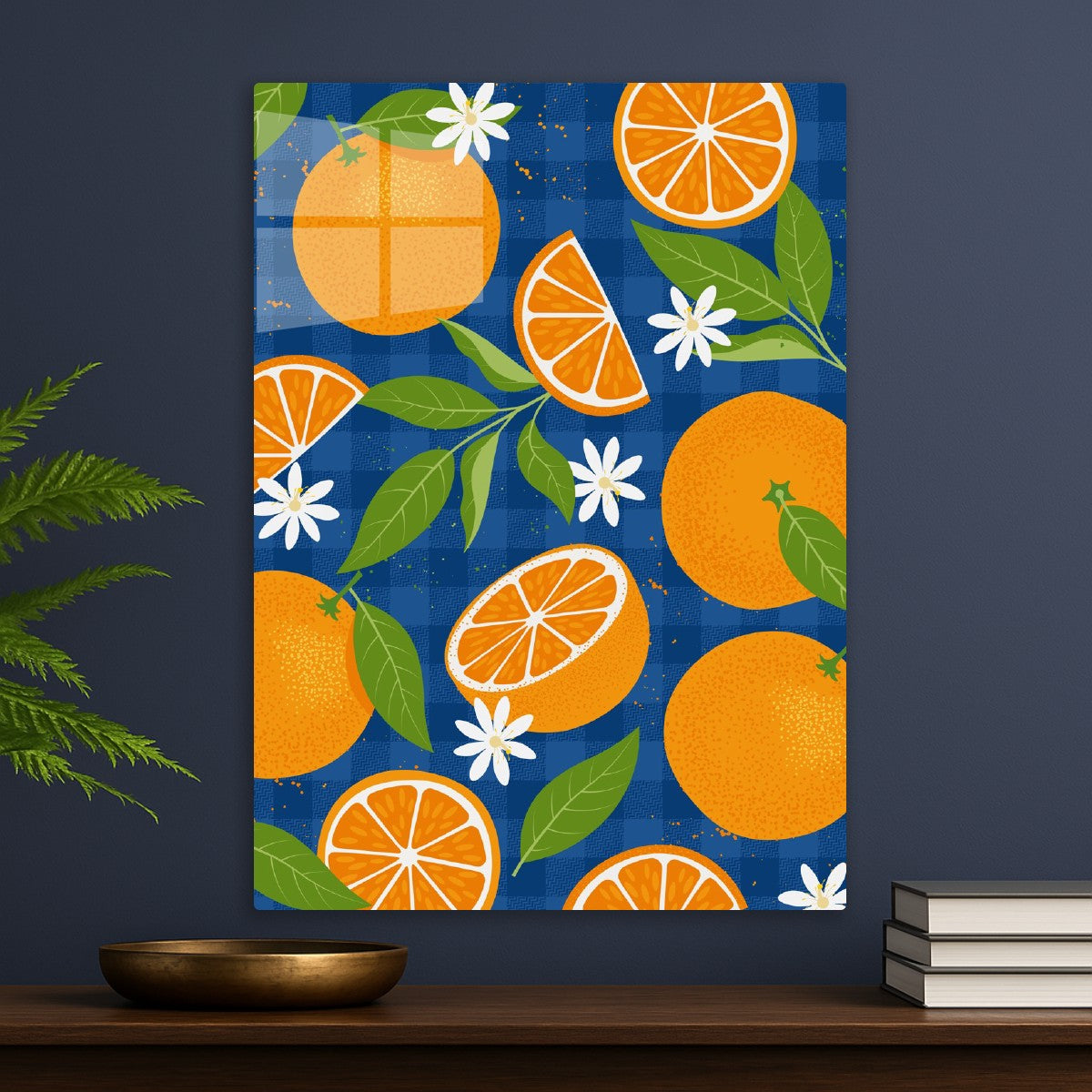 Blue and Orange leaf