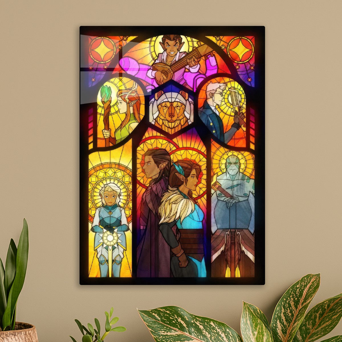 The Legend of Vox Machina stained glass
