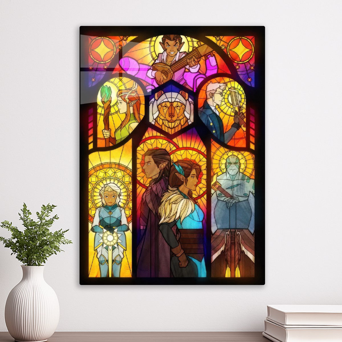 The Legend of Vox Machina stained glass
