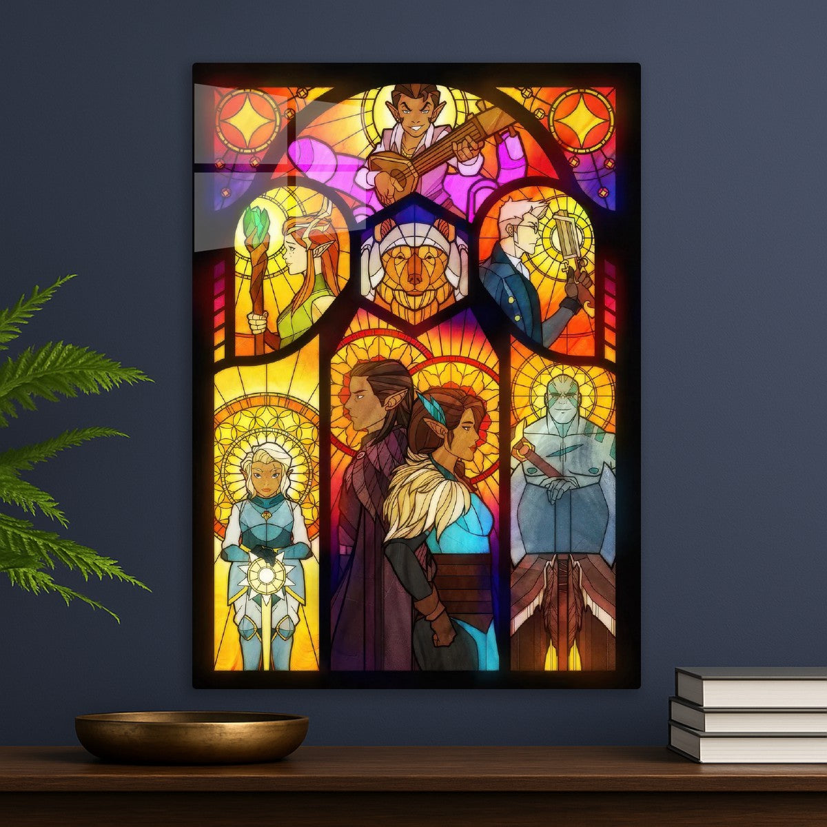 The Legend of Vox Machina stained glass