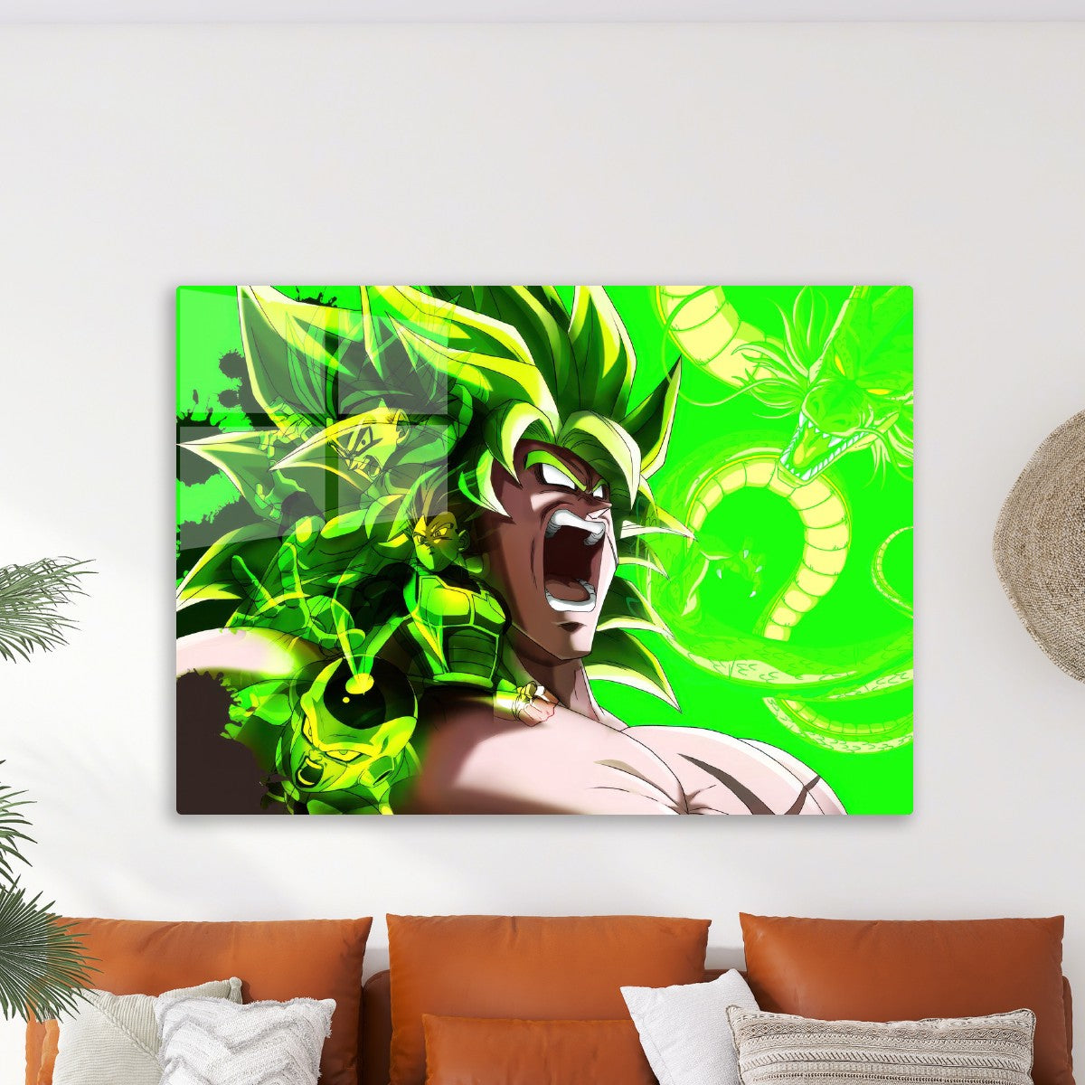 Broly green face, Dragon ball