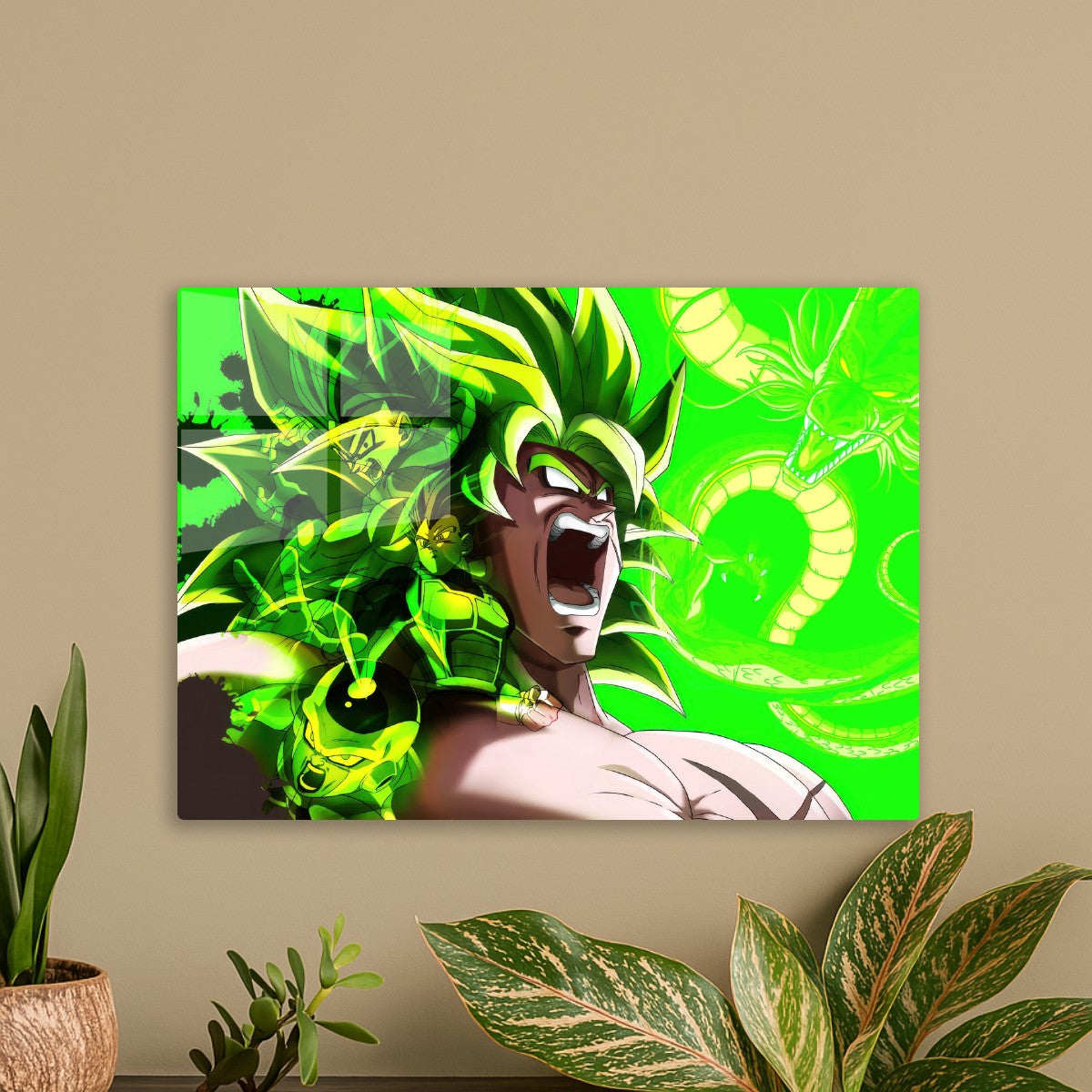Broly green face, Dragon ball
