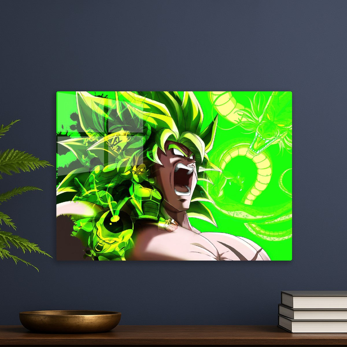 Broly green face, Dragon ball