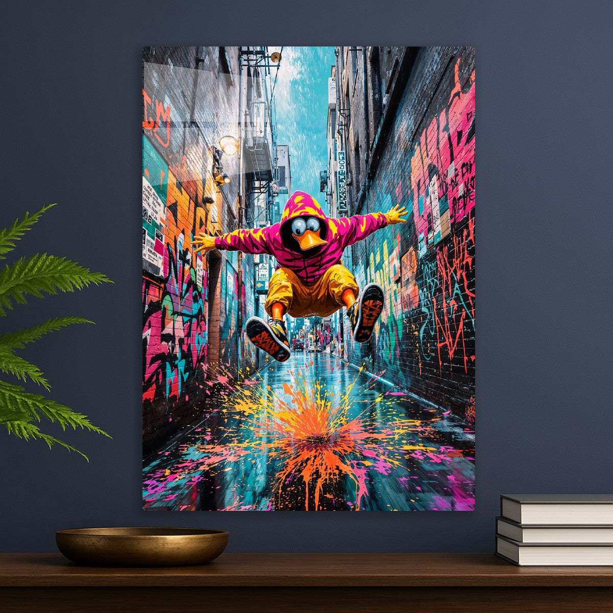 Graffiti Duck: Neon Alley Jump