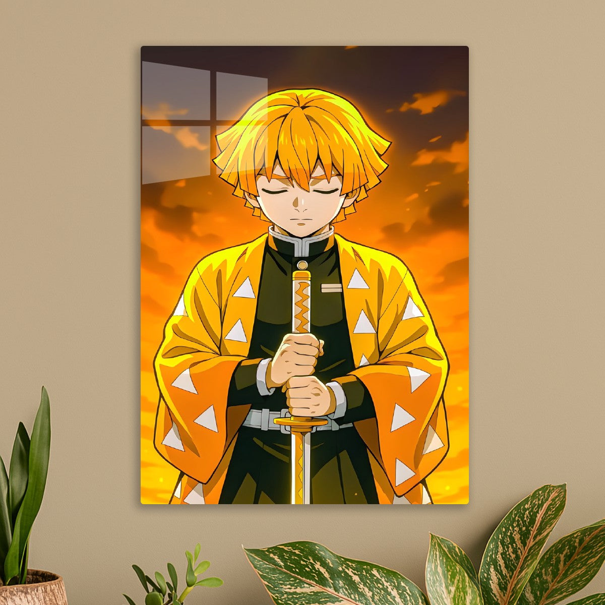Zenitsu Agatsuma Stand Sword, Demon Slayer Kimetsu no Yaiba