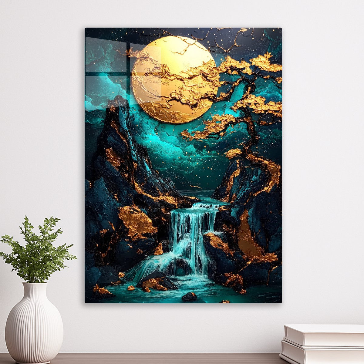 Moonlit Cascade
