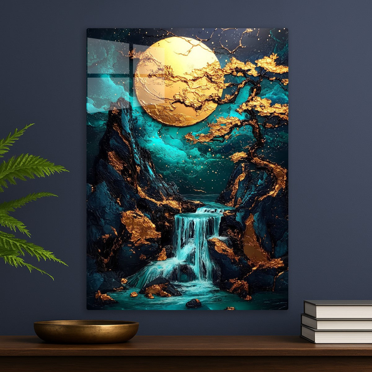 Moonlit Cascade