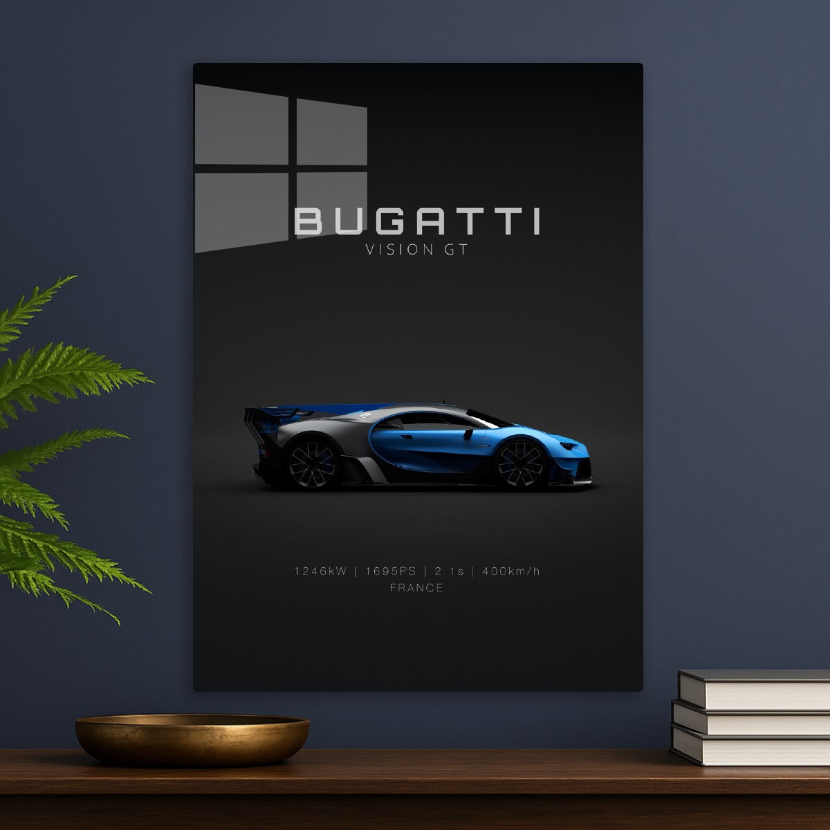 2016 Bugatti Vision GT Blue