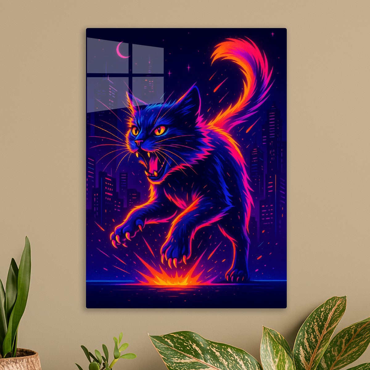 Neon City Cat