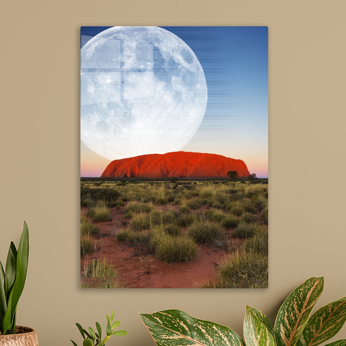 Synthwave Moon & Australia
