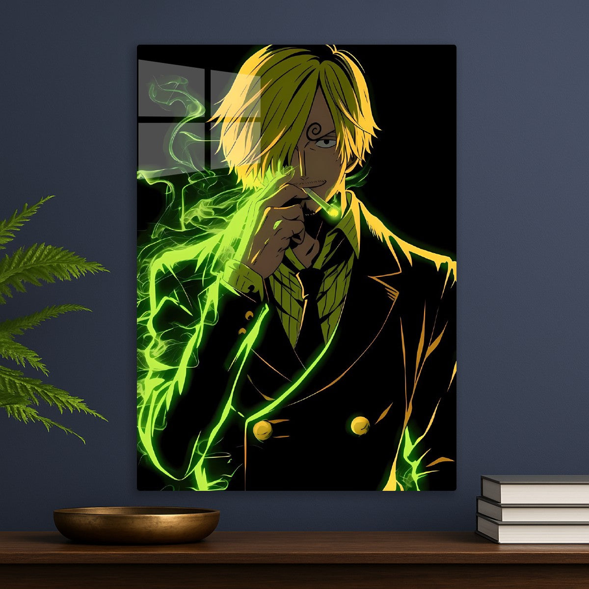 Sanji Green Flame Aura, One Piece