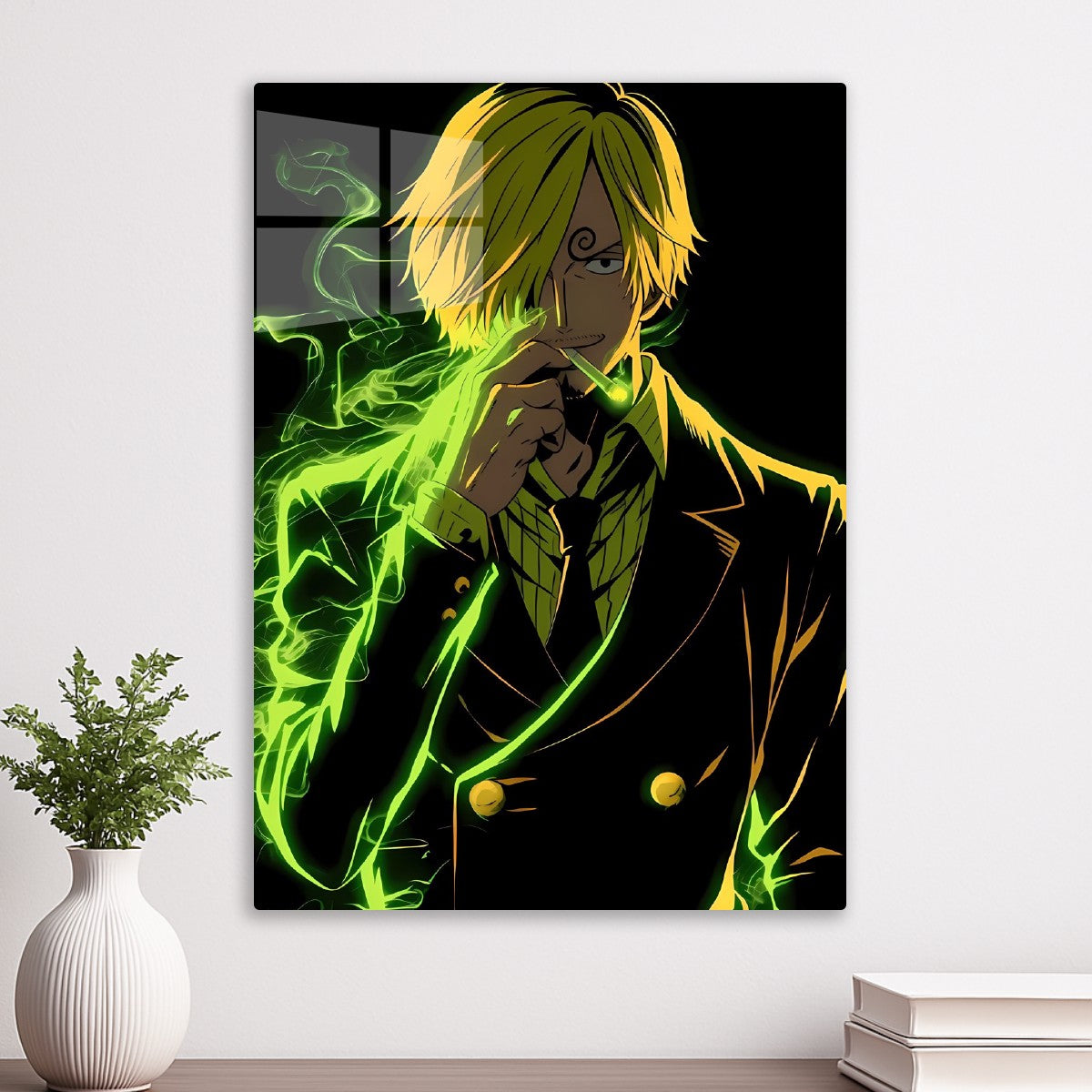 Sanji Green Flame Aura, One Piece
