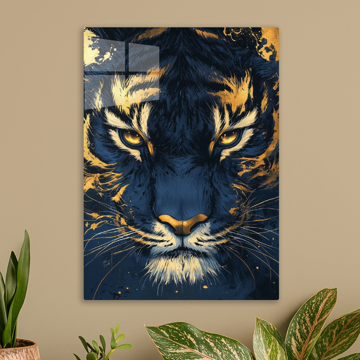 Gold Tiger Face