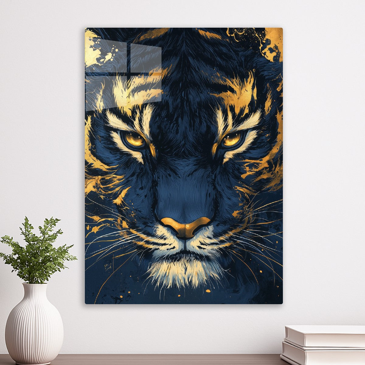 Gold Tiger Face