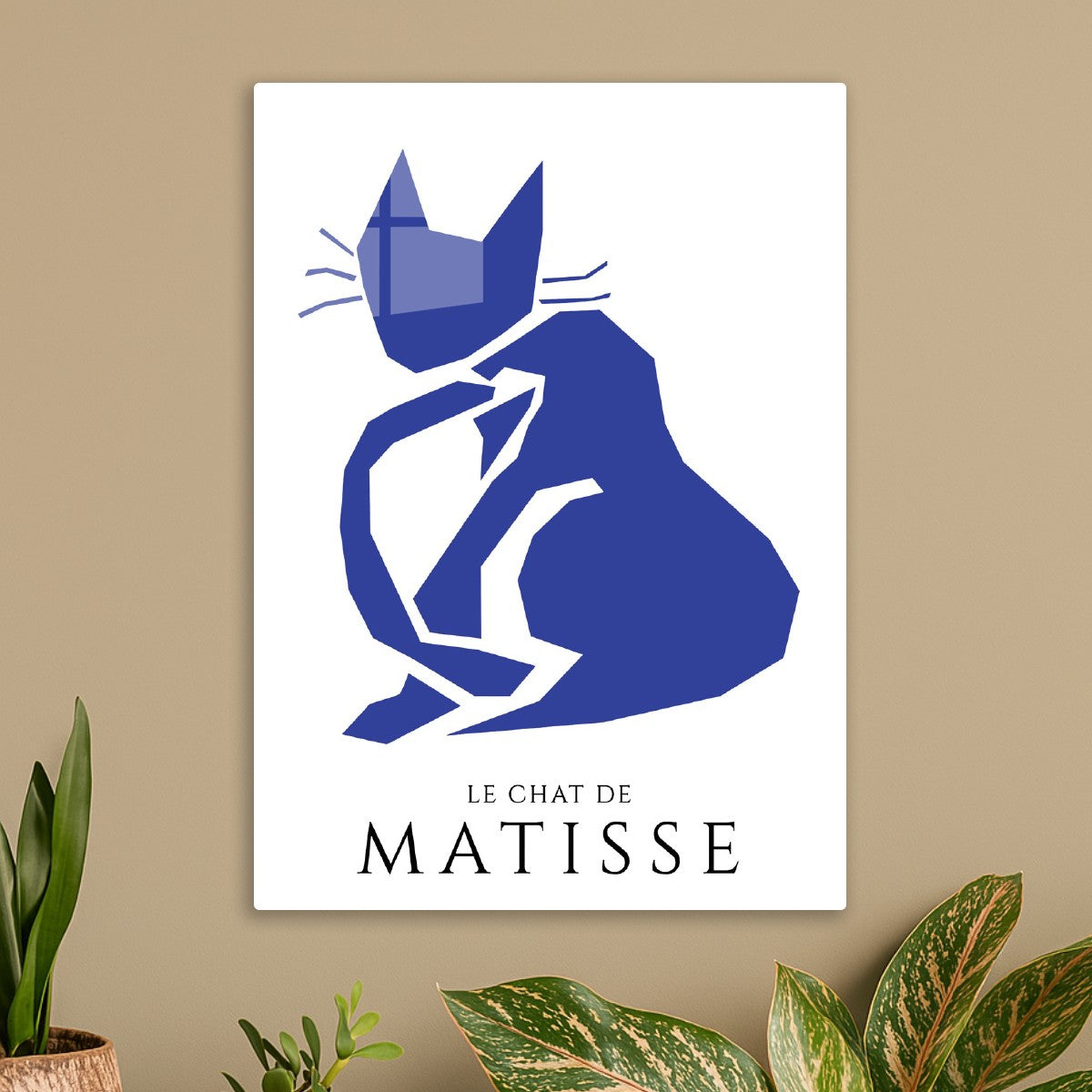 Blue Cat Vintage Art