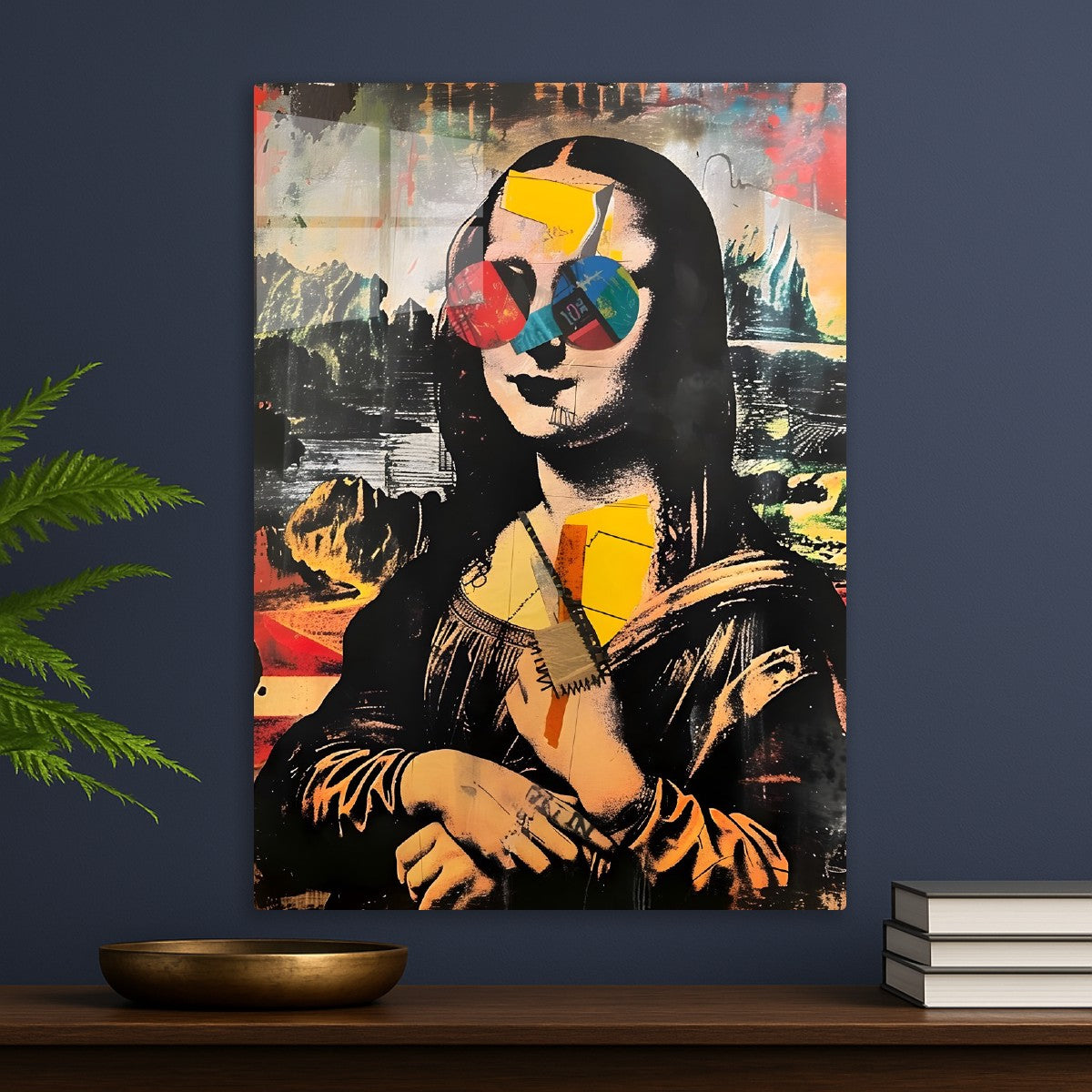 Mona lisa Basquiatt Style