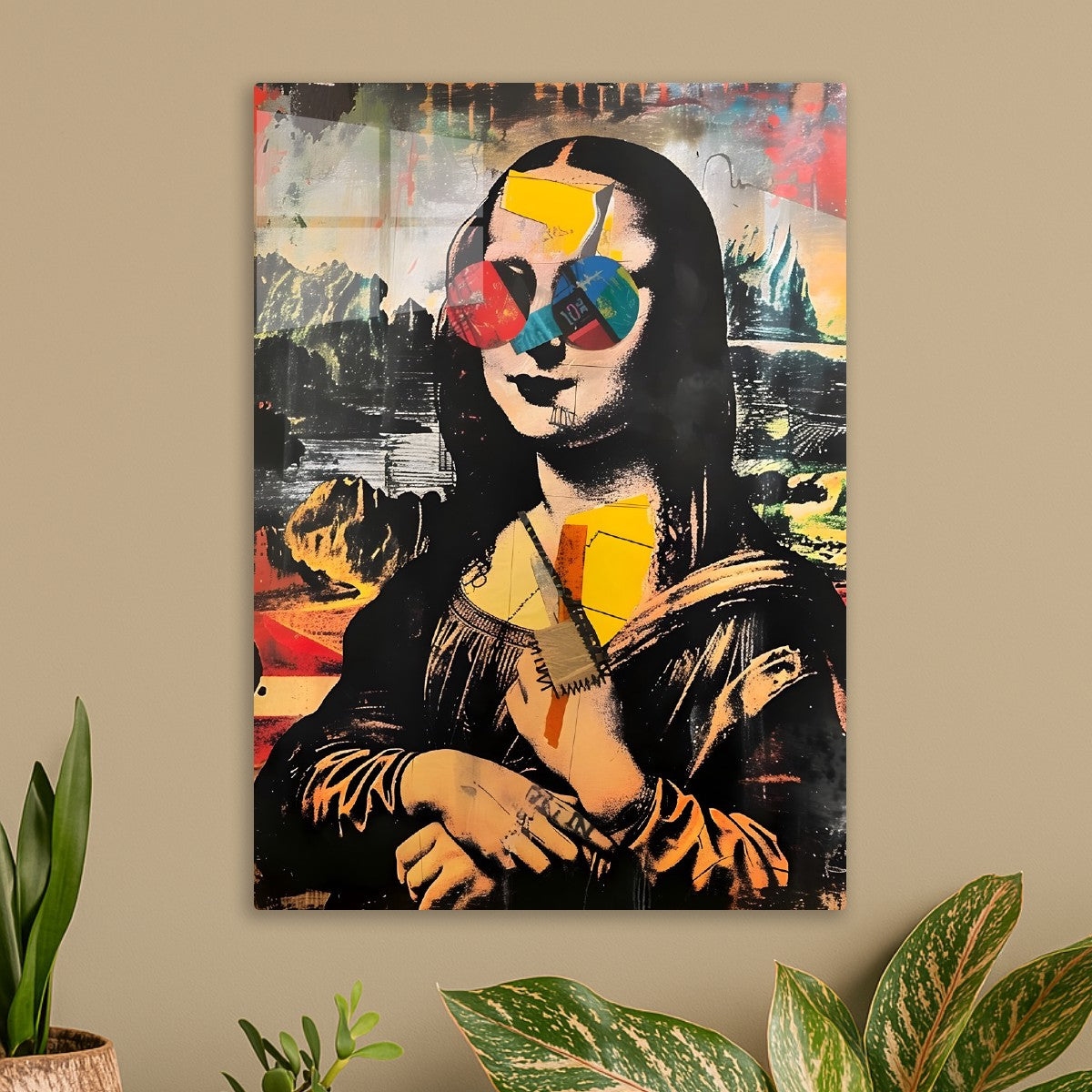 Mona lisa Basquiatt Style