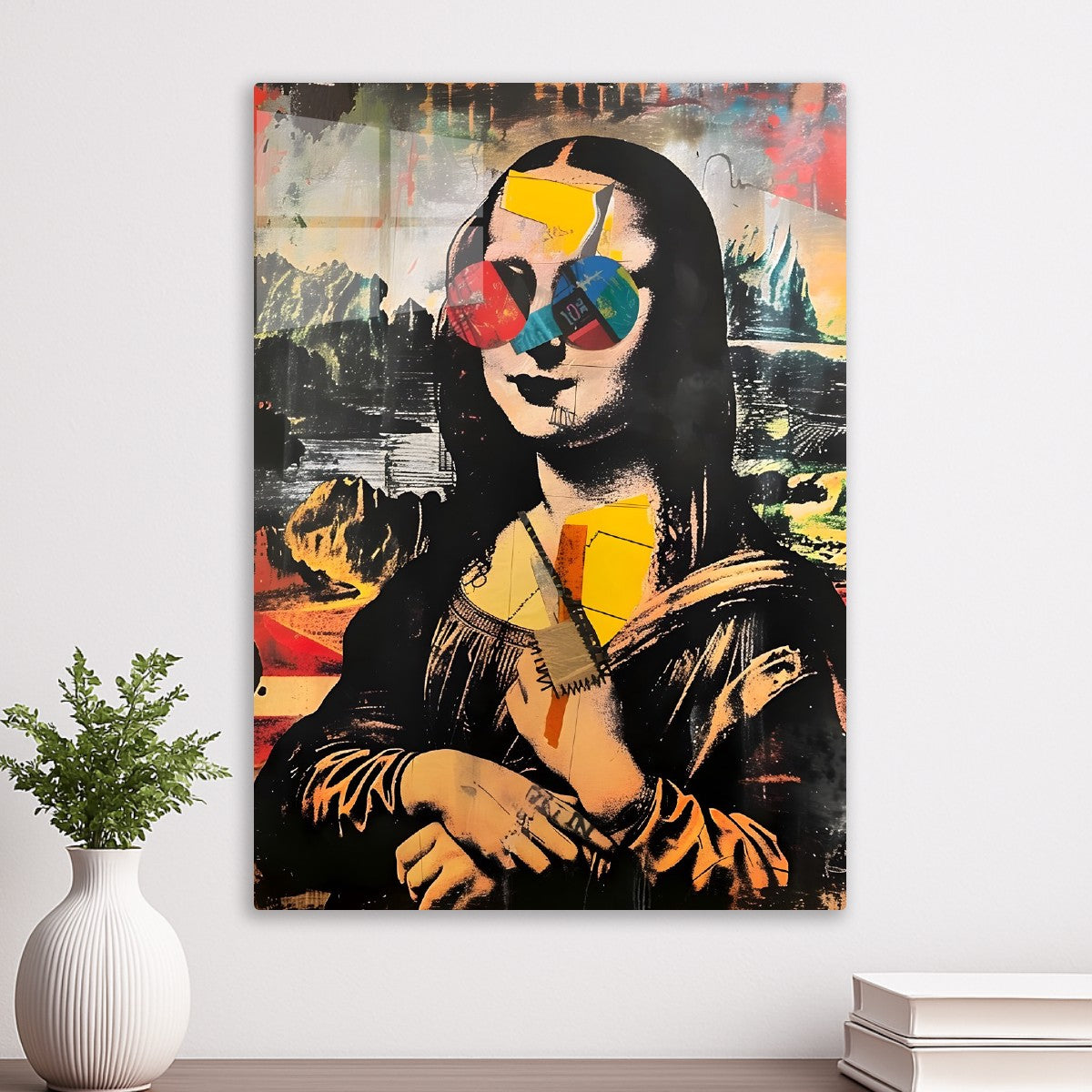 Mona lisa Basquiatt Style