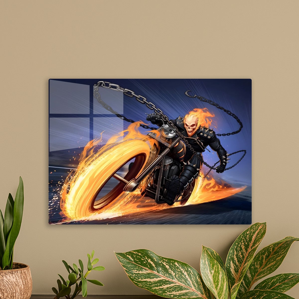 Ghost Rider on a Blazing Ride