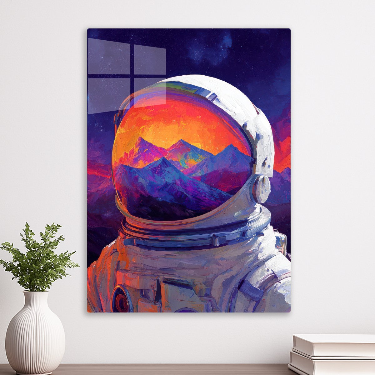 Astronauts Reflecting Helmet