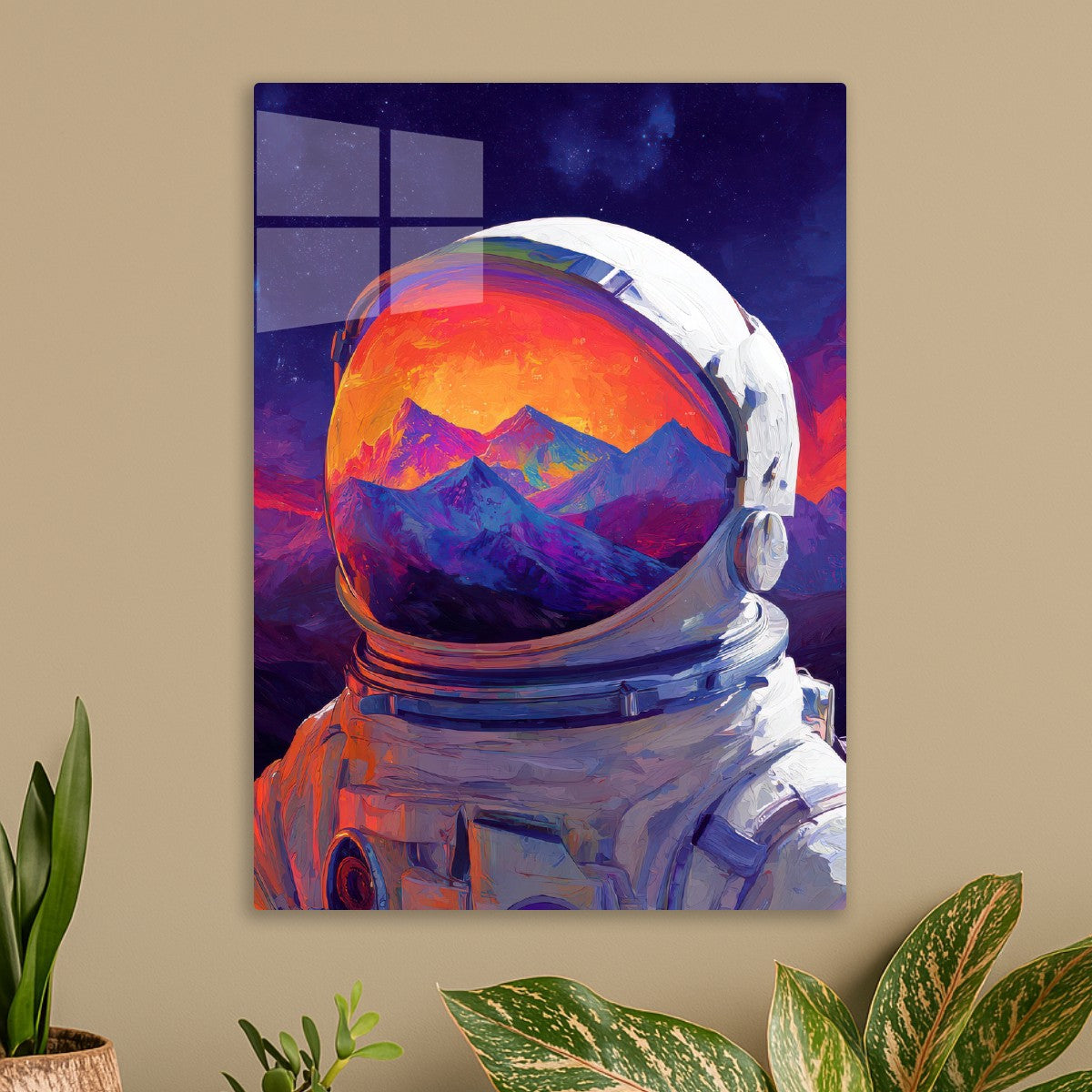Astronauts Reflecting Helmet