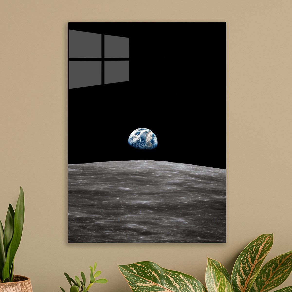 Earth Seen From The Moon