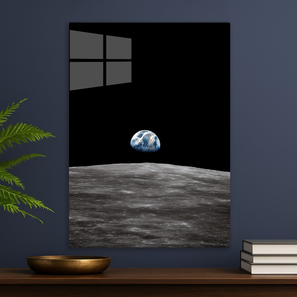 Earth Seen From The Moon