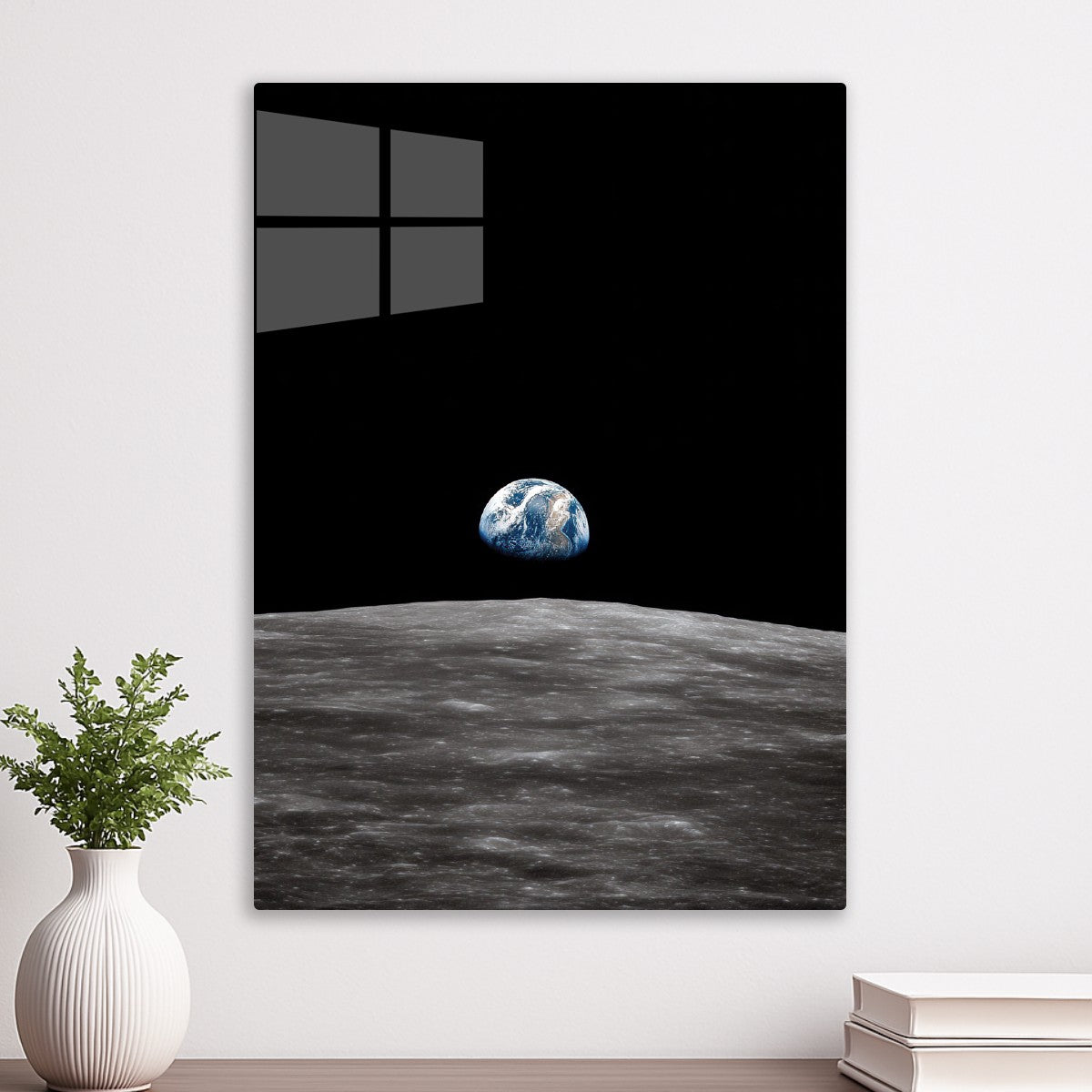 Earth Seen From The Moon