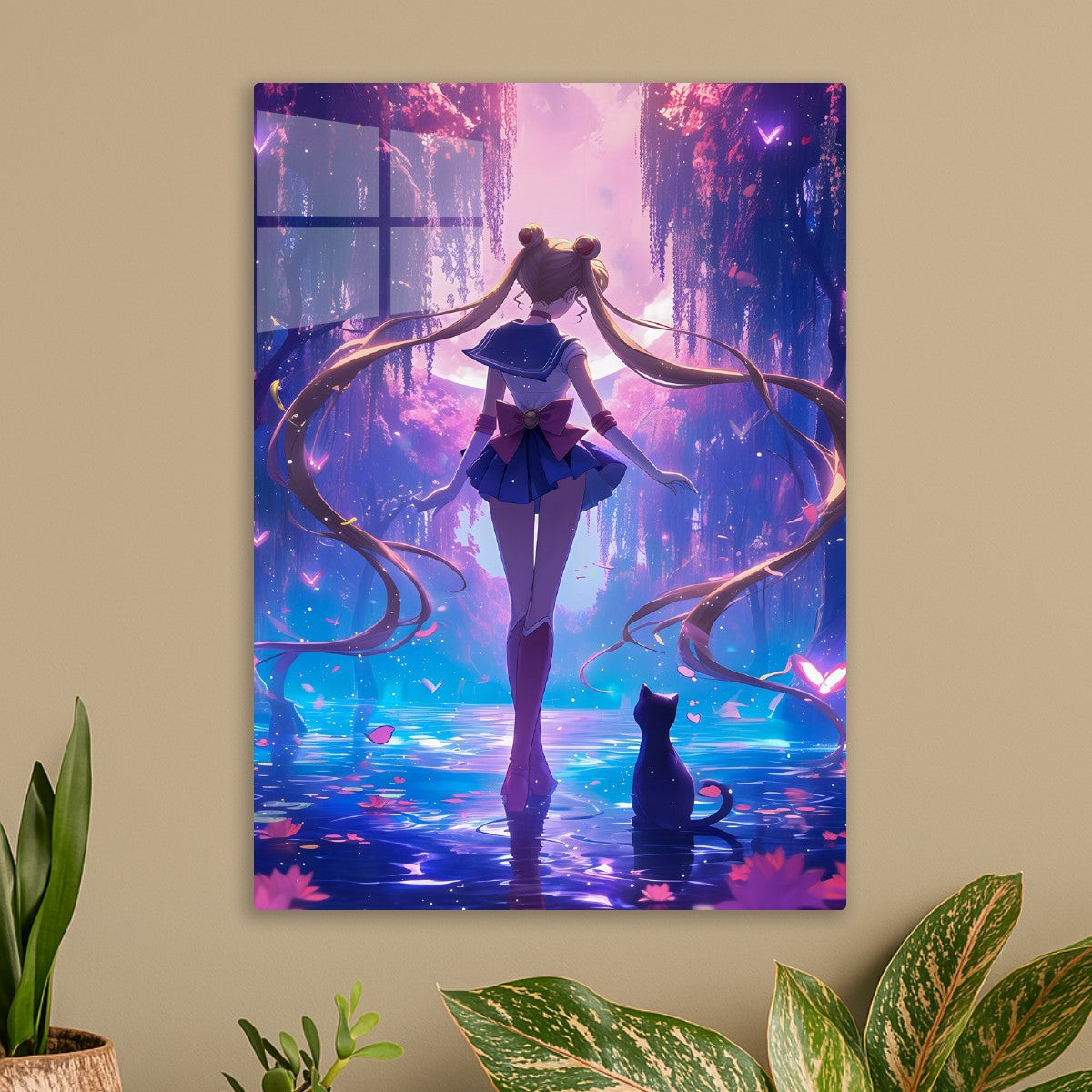 Sailor moon and Black cat Luna