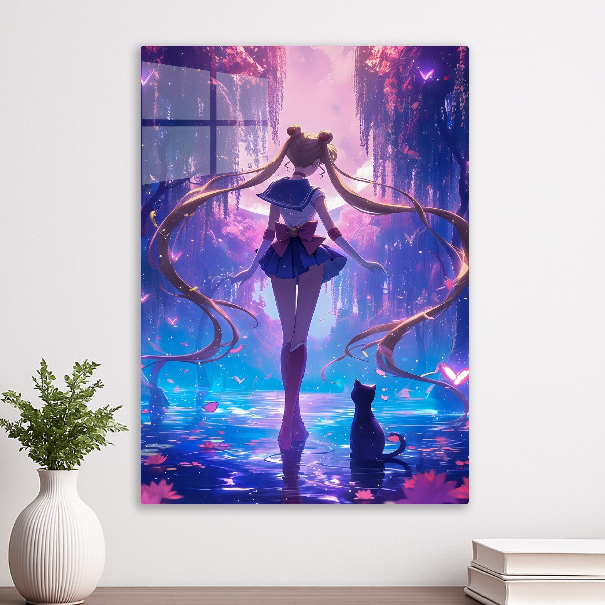 Sailor moon and Black cat Luna