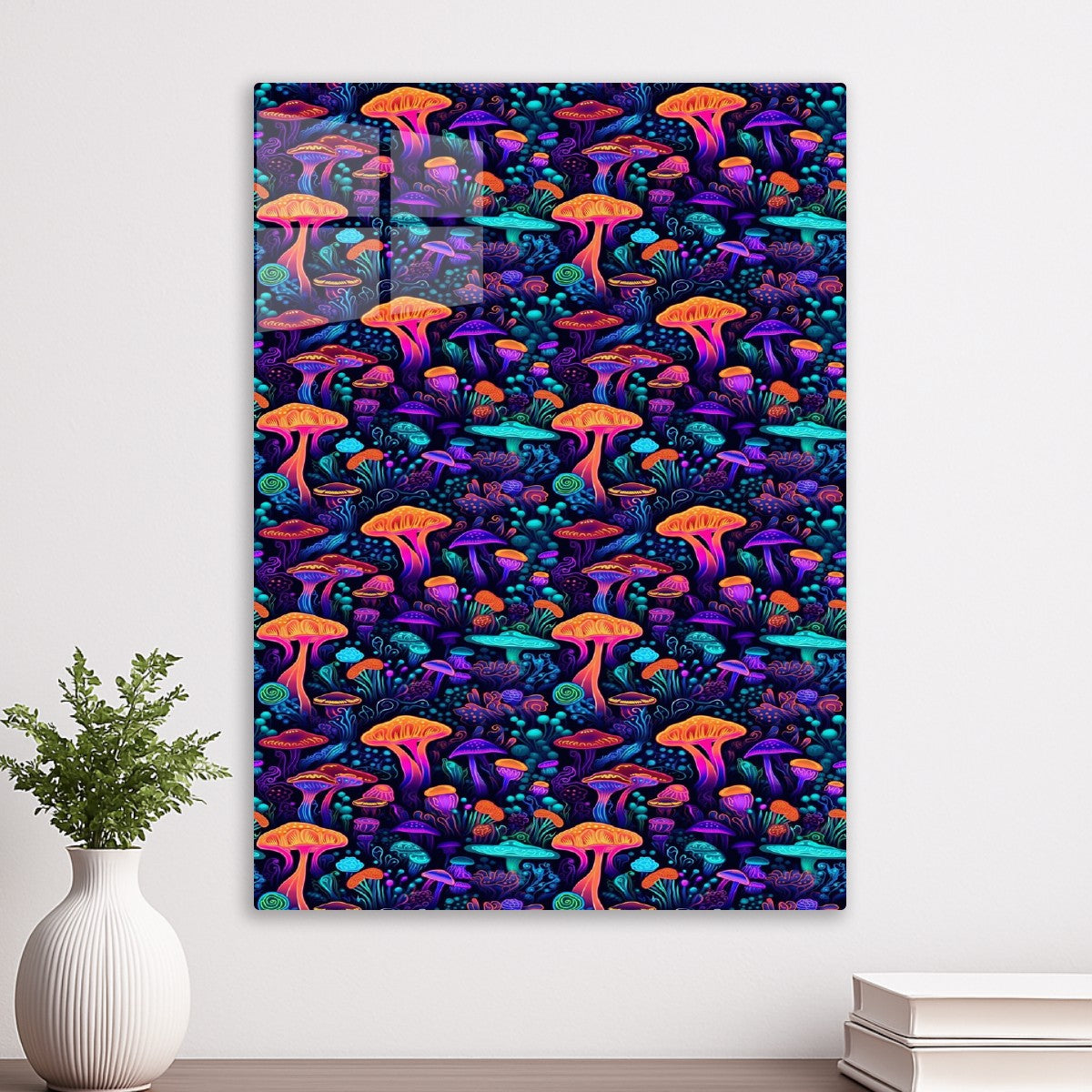 Trippy Black Light Mushrooms
