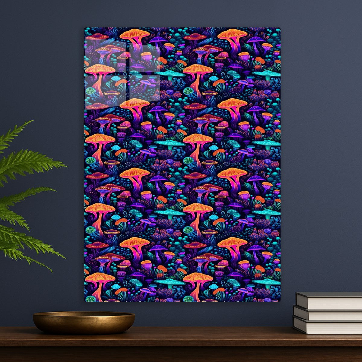 Trippy Black Light Mushrooms