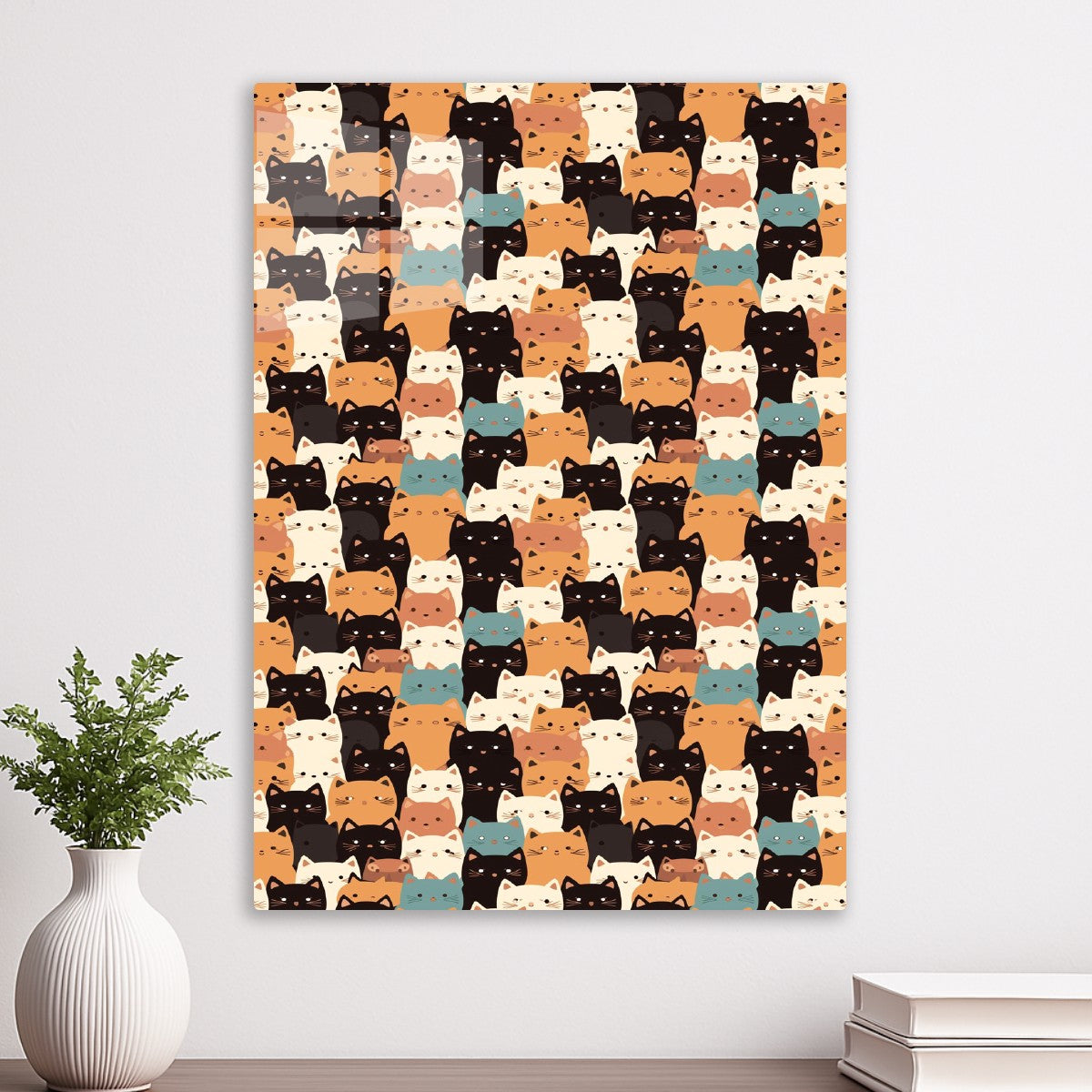 Cute Cartoon Kittens Pattern