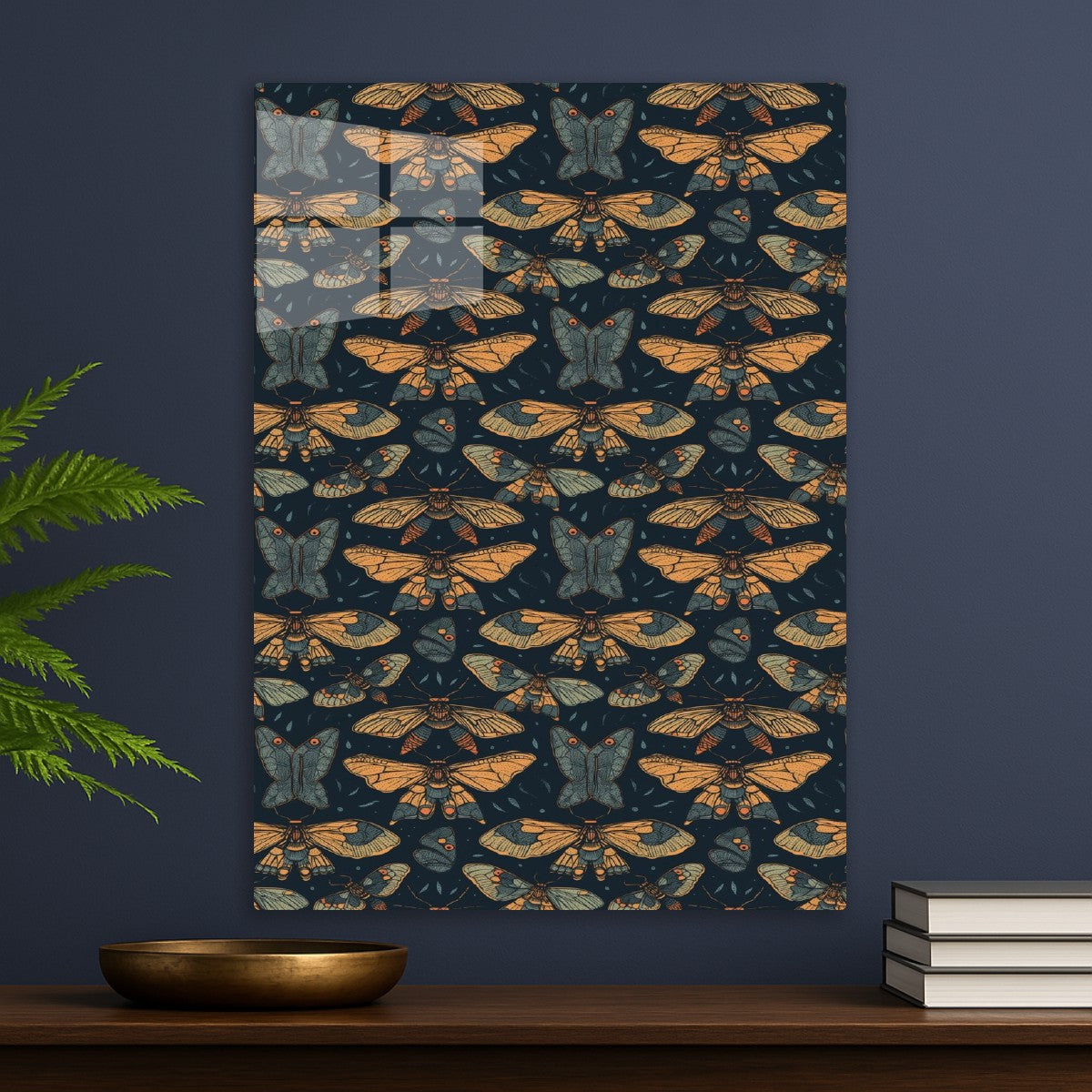 Cute Bohemian Moth Pattern
