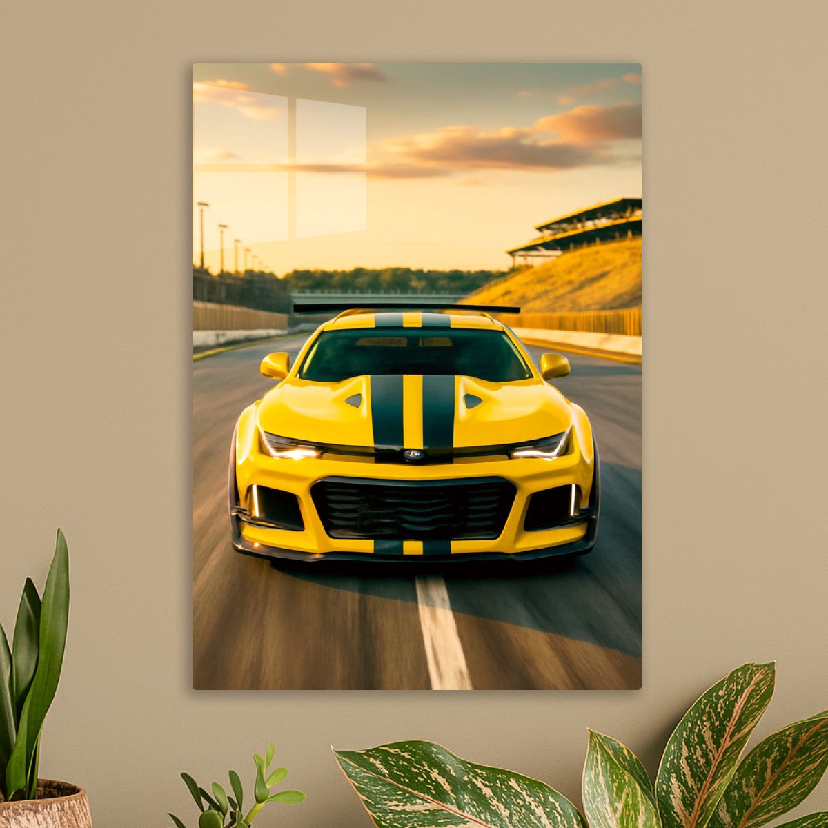 Yellow Beast on the Track