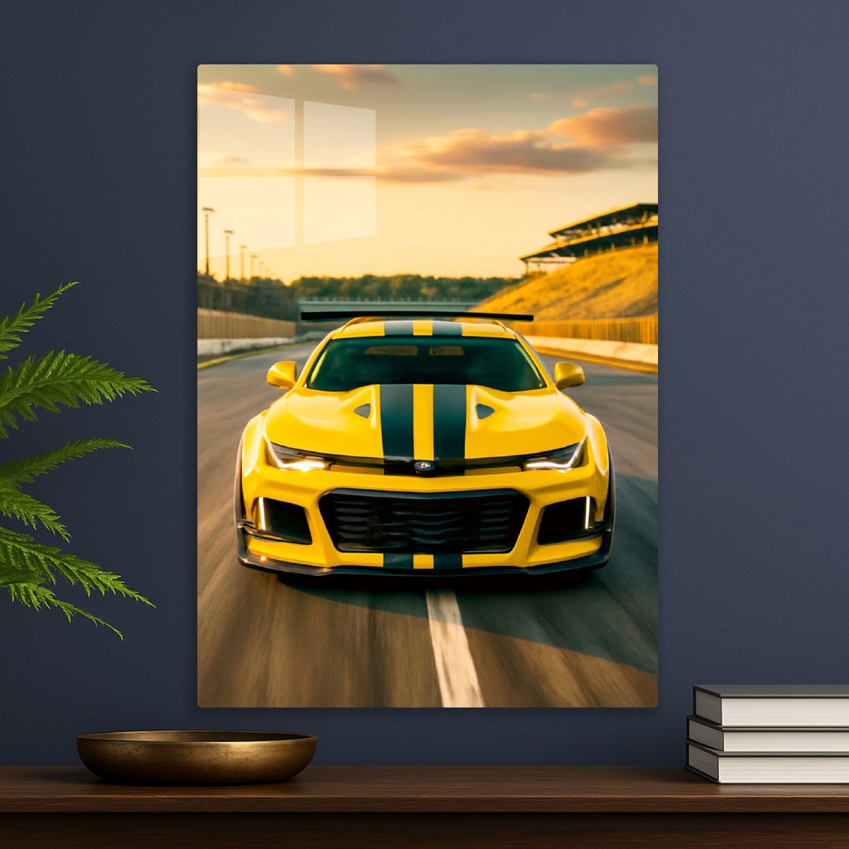 Yellow Beast on the Track