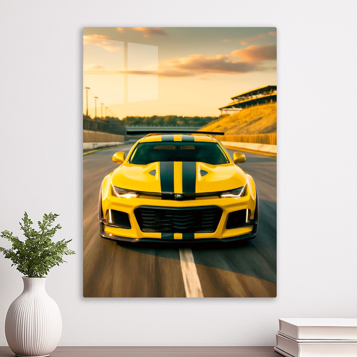 Yellow Beast on the Track