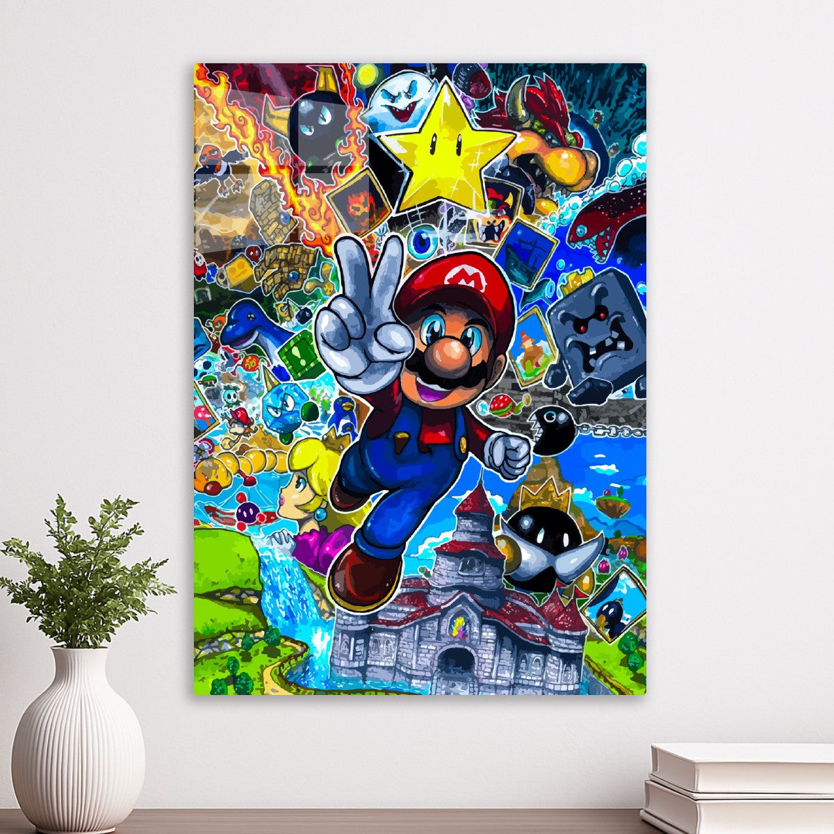 Super Mario Drawing Art