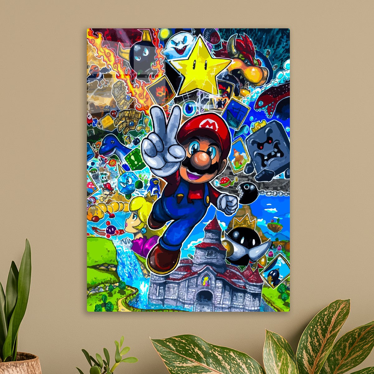 Super Mario Drawing Art