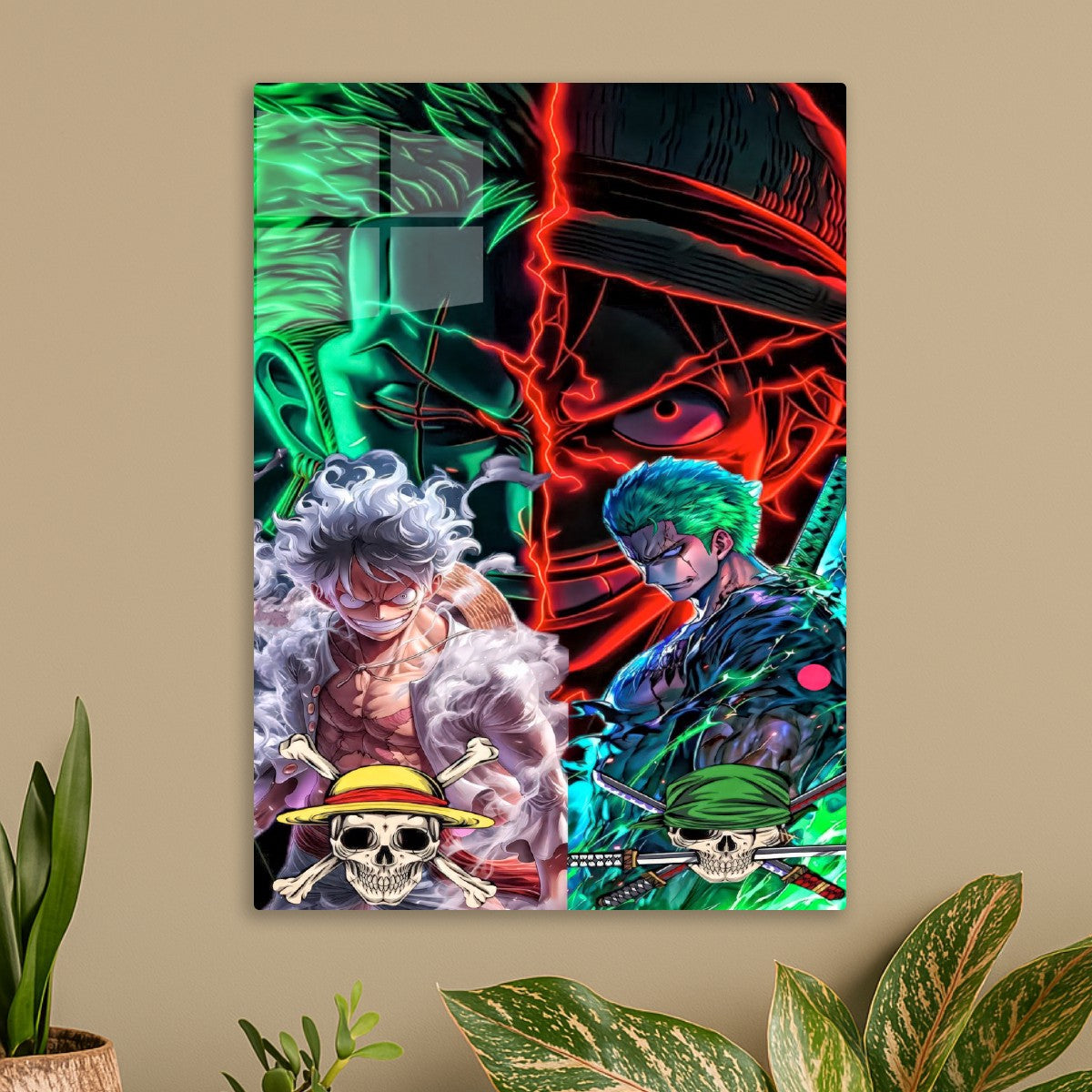Luffy And Zoro Neon, One Piece