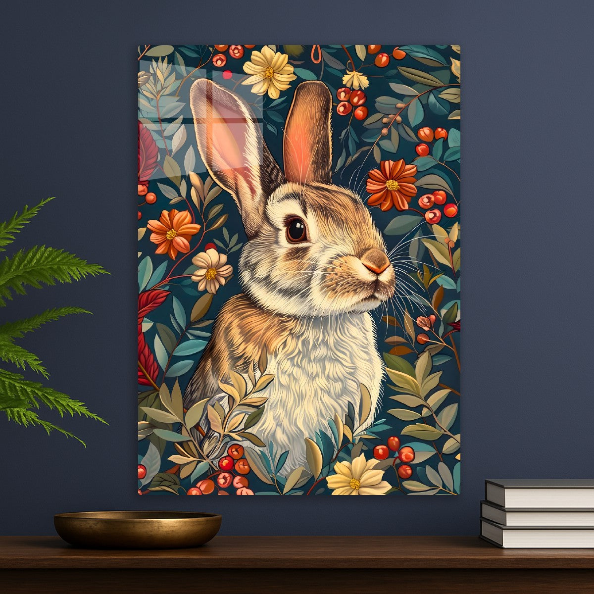 Rabbit basquiatt style animal